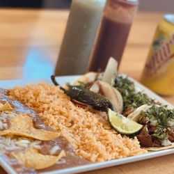 La Costa Taqueria #2 - SP 3 TACOS PLATE with Rice and Beans