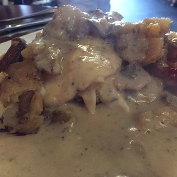 Rooster - Downtown - Gravy, potato, French toast, sausage mix. The house favorite. - Creperies Near Me - St. Louis, Missouri