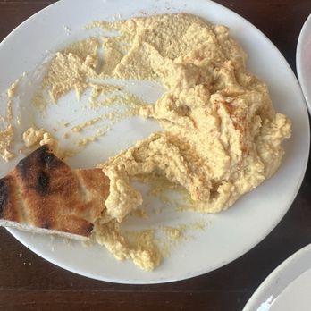 Avenue Gyro - Half Eaten Hummus Spread - Mediterranean Near Me - The Bronx, New York