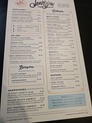 Menu photo 1 Josephine Street San Antonio, TX Menu photo 1 Josephine Street San Antonio, TX