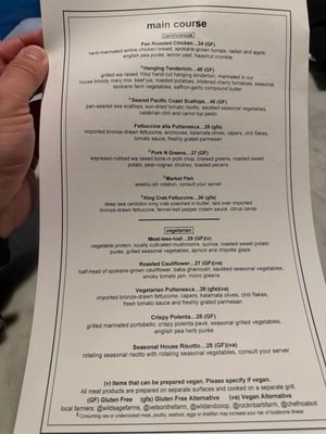 Menu photo 2 Mizuna Spokane, WA