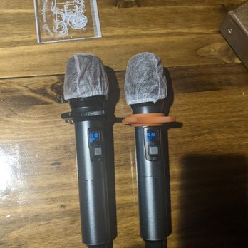 Jin Music Studios - Microphone with protective covering - Karaoke Near Me - San Diego, California Jin Music Studios - Microphone with protective covering - Karaoke Near Me - San Diego, California