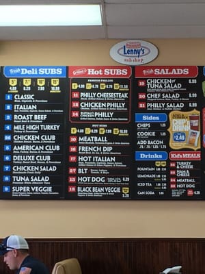 Menu photo 4 Lennys Grill & Subs Spring, TX