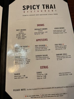 Menu photo 2 Spicy Thai Provo, UT
