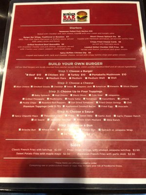 Menu photo 7 Burger Bar Johnson City, TN