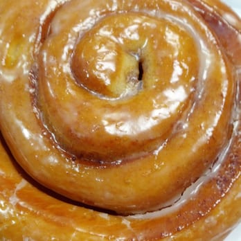 Upland Donuts - My Cinnamon roll to celebrate National Donut Day - Donuts Near Me - Upland, California