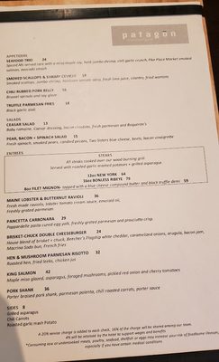 Menu photo 2 Patagōn Seattle, WA