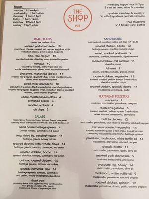 Menu photo 6 The Shop Binghamton, NY
