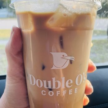 Double O’s Coffee - Large iced vanilla Latte - Coffee & Tea Near Me - Apopka, Florida