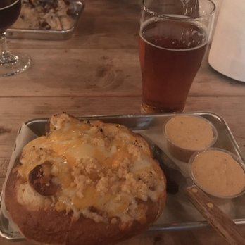 ManRock Brewing - Garlic cheese pretzel and the IPA - Pizza Near Me - Grover Beach, California