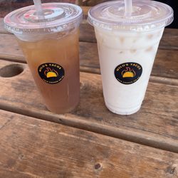 Milo's tacos - Agua de tamarindo and agua de horchata