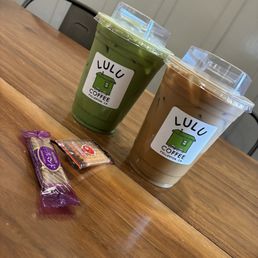 Lavender matcha latte Lavender matcha latte