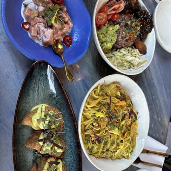 LITA - Guava ceviche, braised oxtail with bean rice, pulled pork empanadas, and curry shrimp pasta - Caribbean Near Me - Walnut Creek, California
