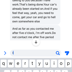 Burbage Motorsports - Owner cursing me out for calling about my car