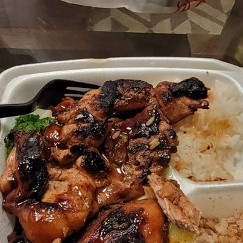 TK Cafe - Burnt dry Hawaiian BBQ chicken. - Hawaiian Near Me - Monrovia, California