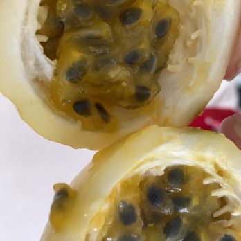 P.F. Farm -  the inside of a passion fruit - Fruits & Veggies Near Me - Okeechobee, Florida