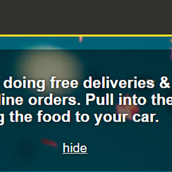 Sidewalk Grill - Sidewalk Grill's announcement re their free delivery and pick-up service. - Mediterranean Near Me - Los Angeles, California
