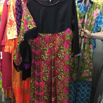 Carmel Old Town Antique Mall - Psychedelic 60s dress with shawl - Antiques Near Me - Carmel, Indiana