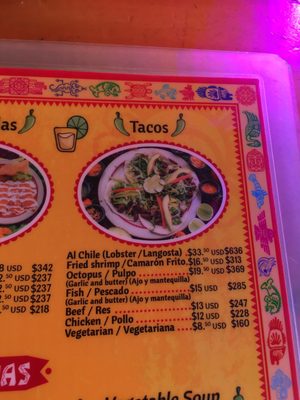 Menu photo 4 Al Chile San Miguel de Cozumel, ROO Menu photo 4 Al Chile San Miguel de Cozumel, ROO