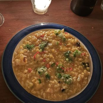 Ha's Snack Bar - Shrimp and kabocha squash risotto - French Near Me - New York, New York