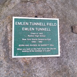 Emlen Tunnell Park - Dedication plaque