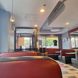 This is the interior looking toward the front of the restaurant.