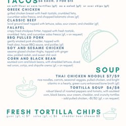 Ty's Taco-ria - Menu