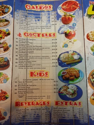 Menu photo 3 El Camaron Loco Denver, CO