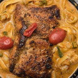 Cajun Corner - OKC - Salmon Fettuccine