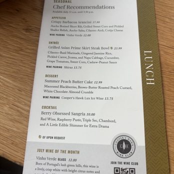 Cooper’s Hawk Winery & Restaurant - Chef recommendations menu - Wine Tasting Room Near Me - Virginia Beach, Virginia Cooper’s Hawk Winery & Restaurant - Chef recommendations menu - Wine Tasting Room Near Me - Virginia Beach, Virginia