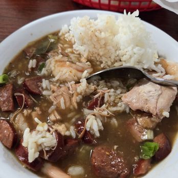 Gumbo King - Queen's  Gumbo with shrimp  added - Comfort Food Near Me - Sacramento, California
