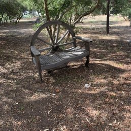 Unique loveseat on the grounds. Unique loveseat on the grounds.
