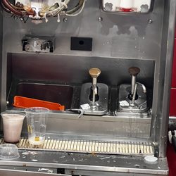 McDonald's - I've cream machine works but is dirty like the rest of the place