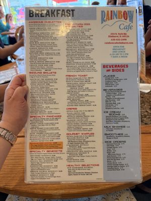 Menu photo 2 Rainbow Cafe Elmhurst, IL