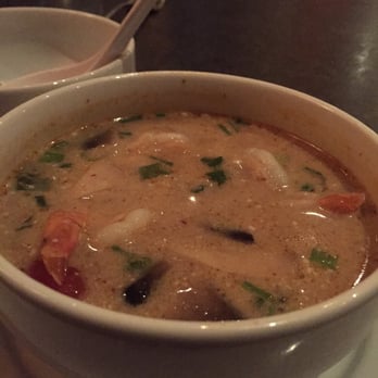 Samui Thai Cuisine - Tom Kha Goong. Needed more coconut milk. - Thai Near Me - Plano, Texas Samui Thai Cuisine - Tom Kha Goong. Needed more coconut milk. - Thai Near Me - Plano, Texas