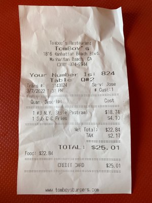 Tomboy's Famous Chiliburgers by null