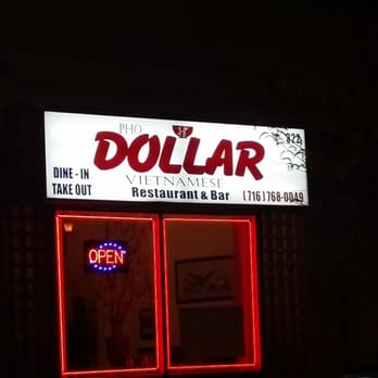 Phở Dollar - The front at night... - Vietnamese Near Me - Buffalo, New York