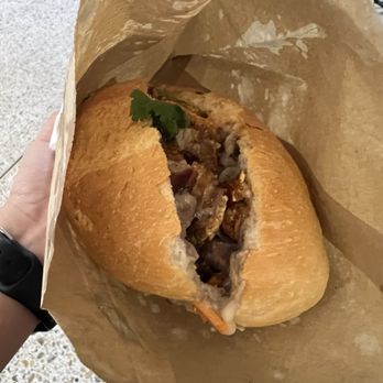 O'Halloran's Bakery - BBQ crispy pork Banh mi (aka pork rolls) - Bakeries Near Me - Miranda, NSW