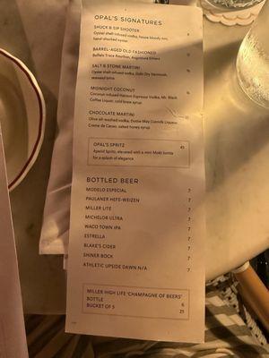 Menu photo 8 Opal’s Oysters Waco, TX Menu photo 8 Opal’s Oysters Waco, TX