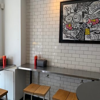 Ekiben - Interior of one of the locations. Each has some counter tables and a couple of outdoor tables. - Asian Fusion Near Me - Baltimore, Maryland