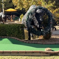 Brickopolis Mini Golf - Large buffalo
