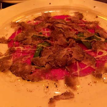 Babbo - Beef carpaccio with black truffles - Italian Near Me - New York, New York