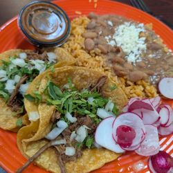 Don Armando’s Mexican Cuisine - Taco Dinner (2 tacos + rice and beans)