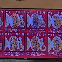 Kabob Express - Menu as of January 2024