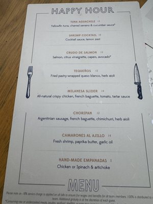 Menu photo 2 Novecento Doral, FL