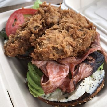 The Butchers Son - Level 8 Vegan with Chive Cream Cheese (only served brunch 9AM-2PM weekends) - Salad Near Me - Berkeley, California The Butchers Son - Level 8 Vegan with Chive Cream Cheese (only served brunch 9AM-2PM weekends) - Salad Near Me - Berkeley, California