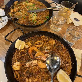 Bulla Gastrobar - Paella Mixta and Paella Vegetales - Spanish Near Me - Miami, Florida