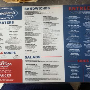 Cunningham's Creekside - Menu - American Near Me - Prospect, Kentucky Cunningham's Creekside - Menu - American Near Me - Prospect, Kentucky