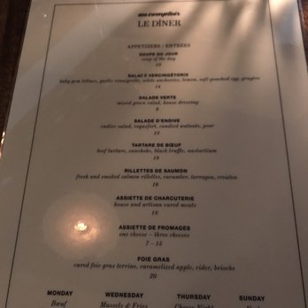 Au Comptoir - Main Menu - French Near Me - Vancouver, British Columbia Au Comptoir - Main Menu - French Near Me - Vancouver, British Columbia