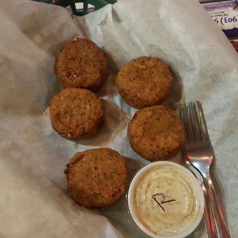 Cajun Tex - Boudin balls, which tastes just like their dirty rice except that it's fried. The sauce compliments it very well. - Cajun/Creole Near Me - Marshall, Texas